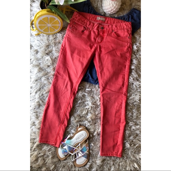 Coral Free People Jeans - Picture 3 of 5